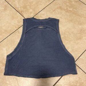 Blue, lululemon, cropped tank top, size 6